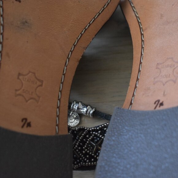 Sam Edelman Womens Beaded Flat Sandals with Ankle Wrap Ties - Picture 10 of 10